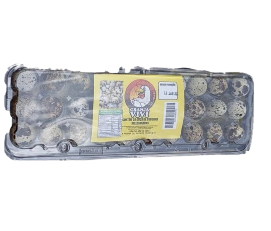 Bandeja Ovo de Codorna (30 ovos) - Granja Vivi